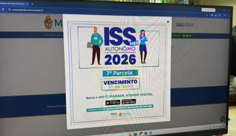 ISS Fixo: Sétima parcela vence nesta sexta-feira em Manaus