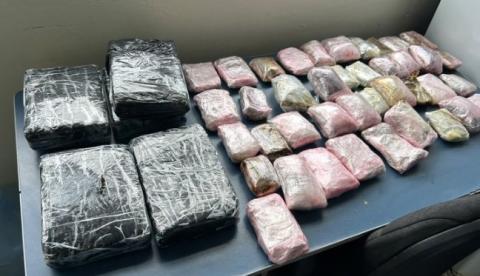 Cão farejador ajuda PF e Exército a descobrir 10 kg de drogas em aeroporto do Amazonas