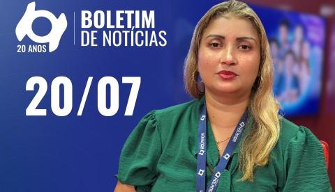 Confira as principais notícias no 'Boletim' desta segunda-feira; Assista