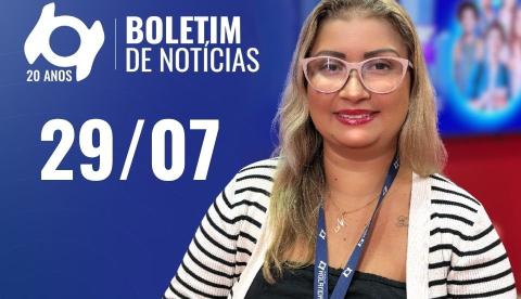 Confira as principais notícias no 'Boletim' desta quarta-feira; Assista
