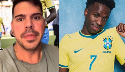 Influencer diz ter sido ameaçado por Vini Jr. e expõe print
