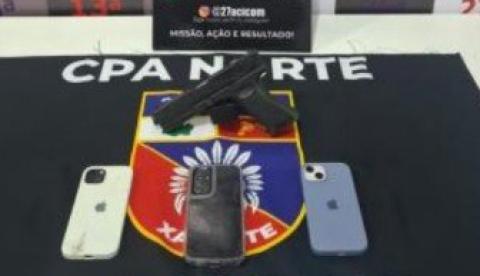 Dupla é presa após vítima rastrear telefone roubado no Japiim