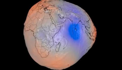 Nasa divulga mapa 3D inédito do campo gravitacional da Terra