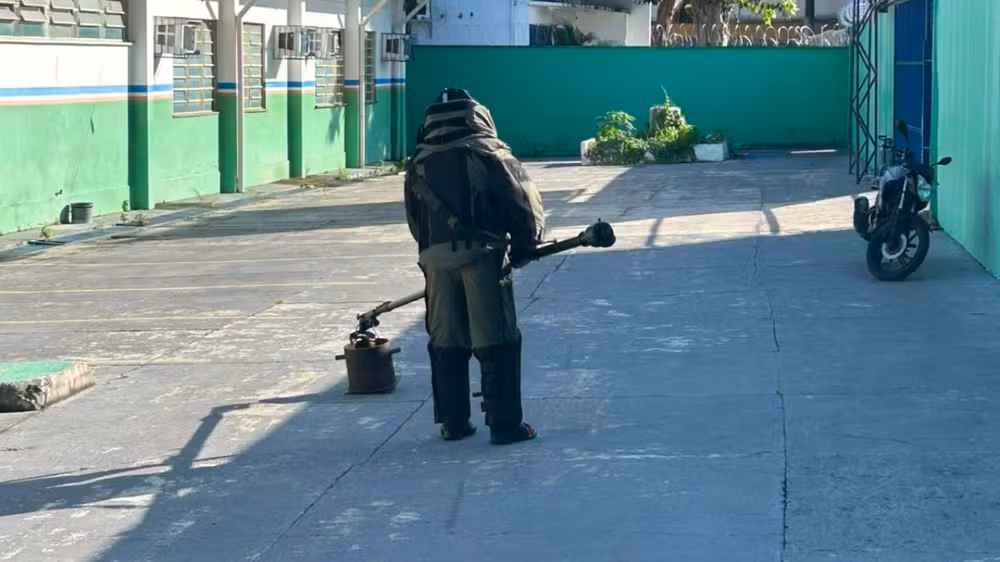 Bomba é deixada dentro de escola municipal no São José; artefato foi detonado pelo Grupo Marte