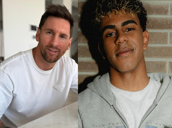 Messi fala sobre foto dando banho em Lamine Yamal antes da final da Copa
