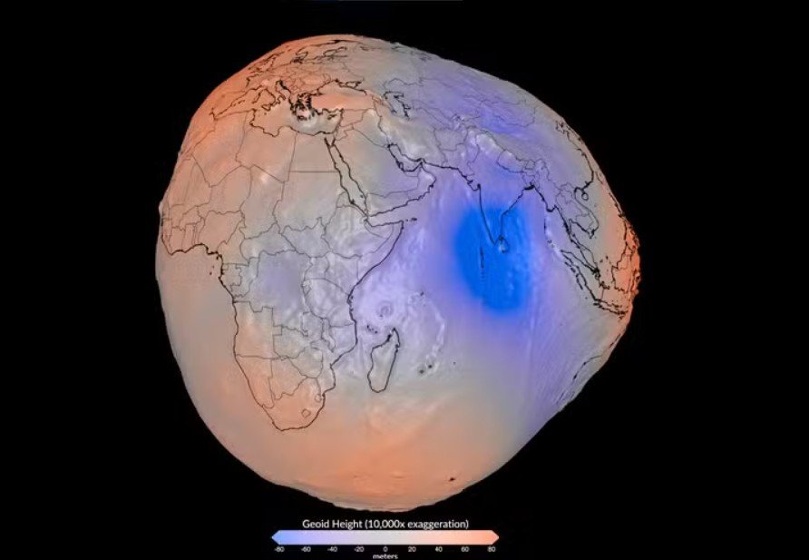 Nasa divulga mapa 3D inédito do campo gravitacional da Terra