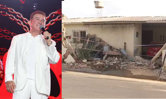 Caminhão de Amado Batista invade casas em Goiânia