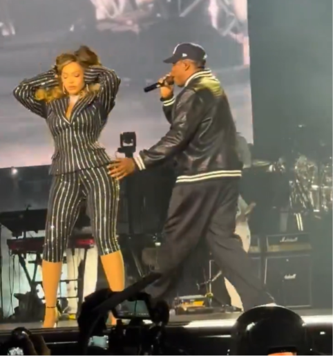 Beyoncé e Blue Ivy surpreendem público com participação em show de Jay Z