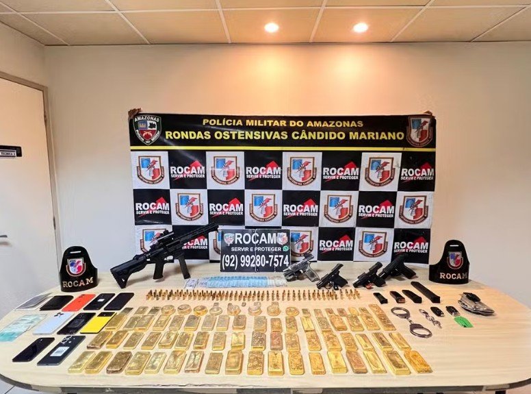 Policial civil investigado por roubo de ouro ilegal é solto pela Justiça Federal no Amazonas