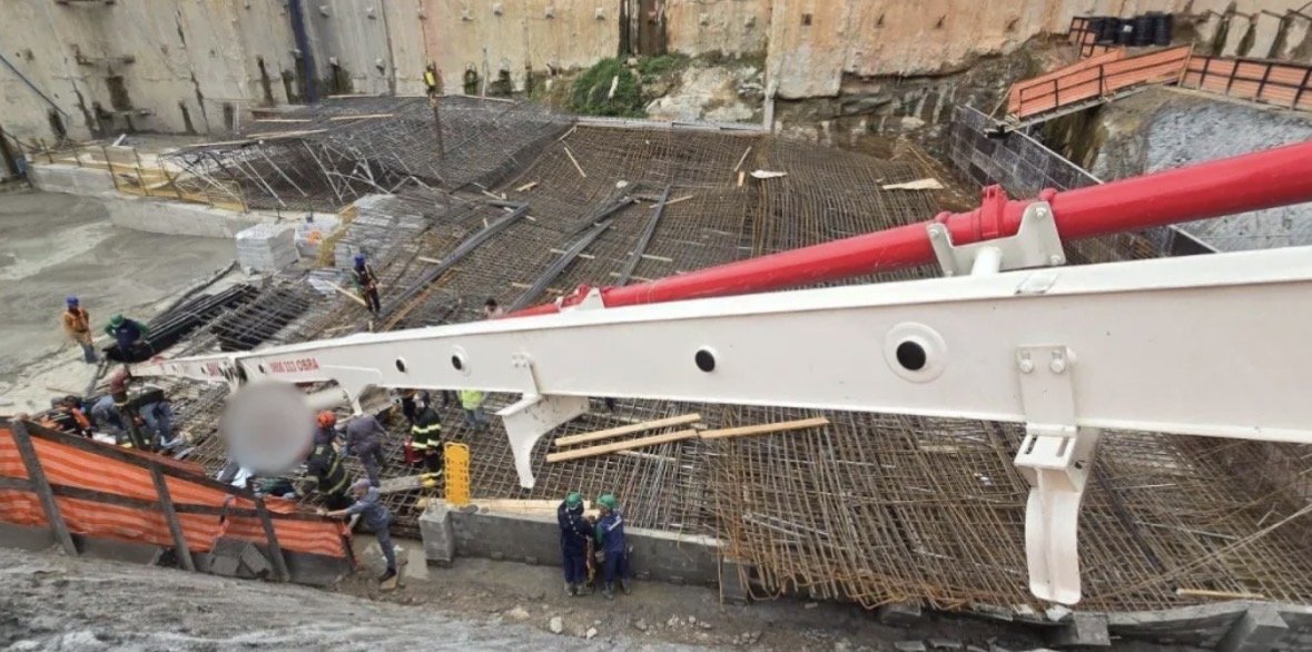 Colapso de ferragens em obra de prédio de alto padrão deixa um morto e cinco feridos no Morumbi