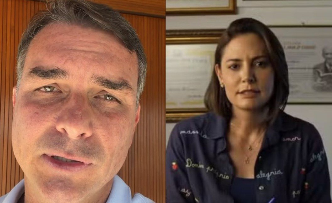 Após pedido de desculpas, Michelle e Flávio Bolsonaro gravam 1° material juntos para campanha