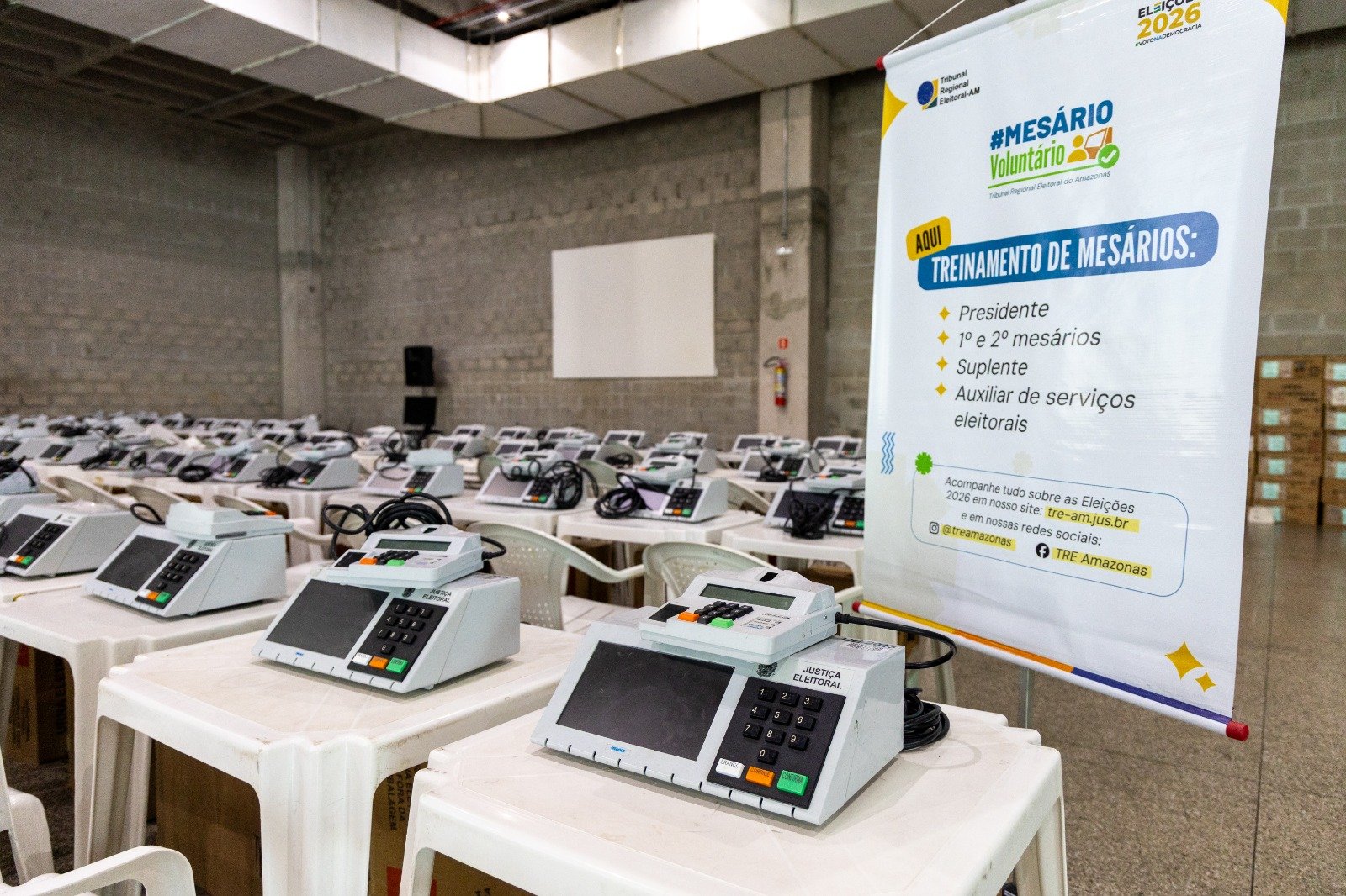 TRE-AM inicia treinamento de mesários para as eleições de 2026 em Manaus