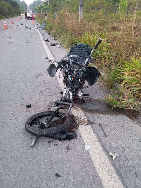 Jovem que morreu em acidente de moto na BR-174 era uma adolescente de 13 anos