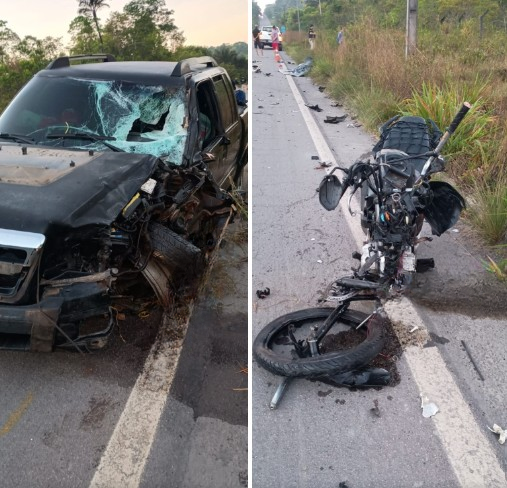 Casal morre em acidente com motocicleta na BR-174; há outros registros de colisões