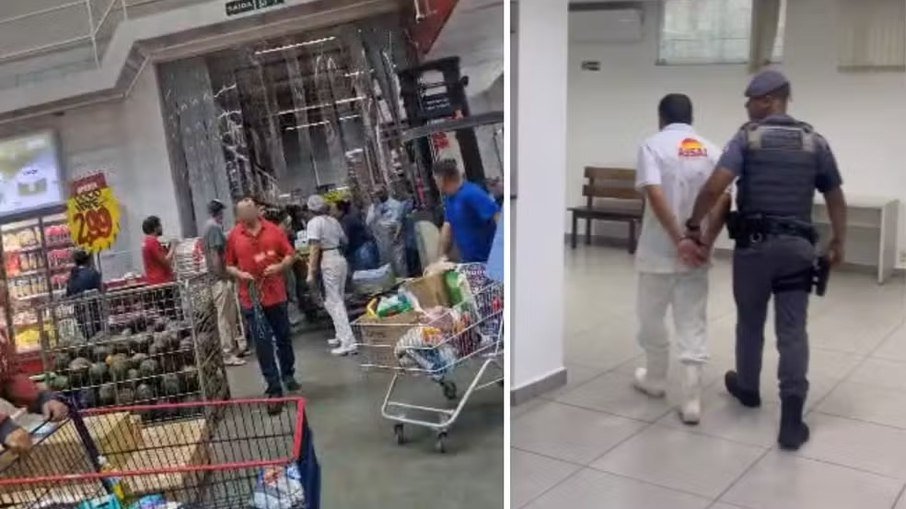 Açougueiro é preso após esfaquear três colegas dentro de supermercado
