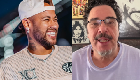 Neymar ataca Casagrande após críticas: "respirou o ar errado"