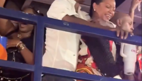Rihanna e A$AP Rock fazem dança sensual durante festa; vídeo