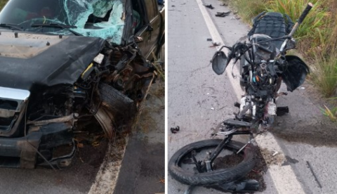 Casal morre em acidente com motocicleta na BR-174; há outros registros de colisões