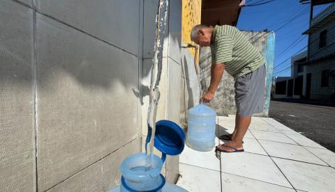 População enfrenta segundo dia de sol escaldante e falta de água em Manaus