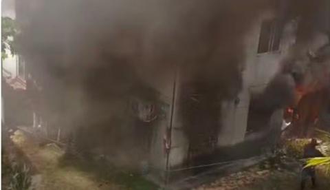 Moradores salvam bebê de 2 meses em incêndio que destruiu apartamentos e matou cão no Viver Melhor