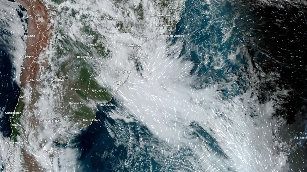 Inmet alerta para 'ciclone bomba' com risco de temporais e ventanias no Brasil