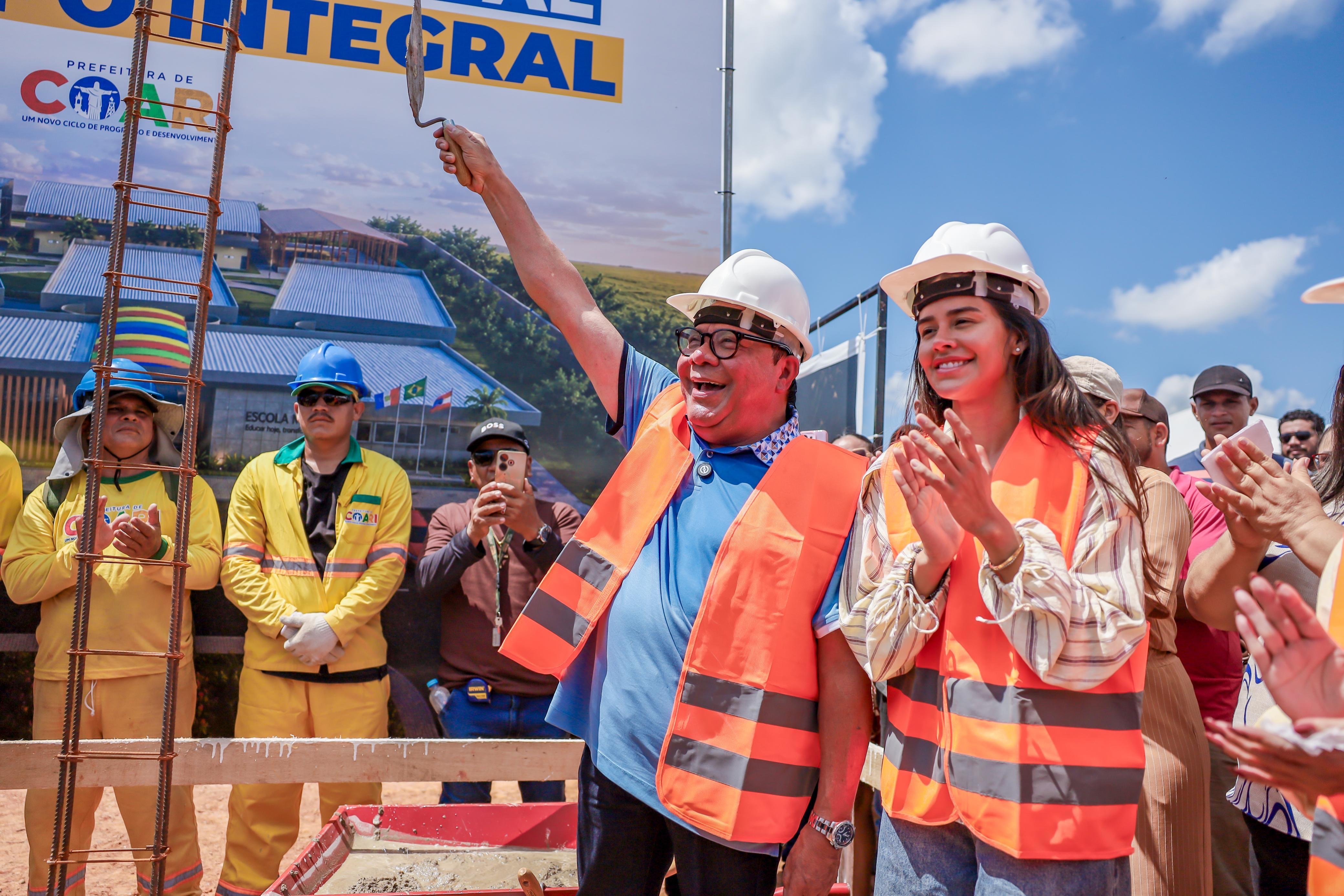 Coari inicia construção da primeira Escola Municipal de Tempo Integral com capacidade para 800 alunos