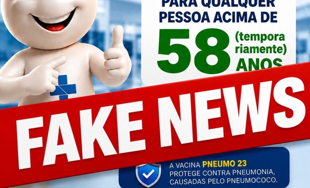 Prefeitura de Manaus alerta que notícia sobre vacina Pneumo 23 para idosos é falsa