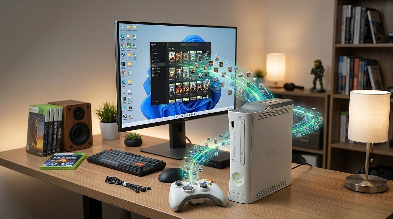 Jogos de Xbox 360 devem chegar ao PC, e disco físico poderá virar licença digital transferível
