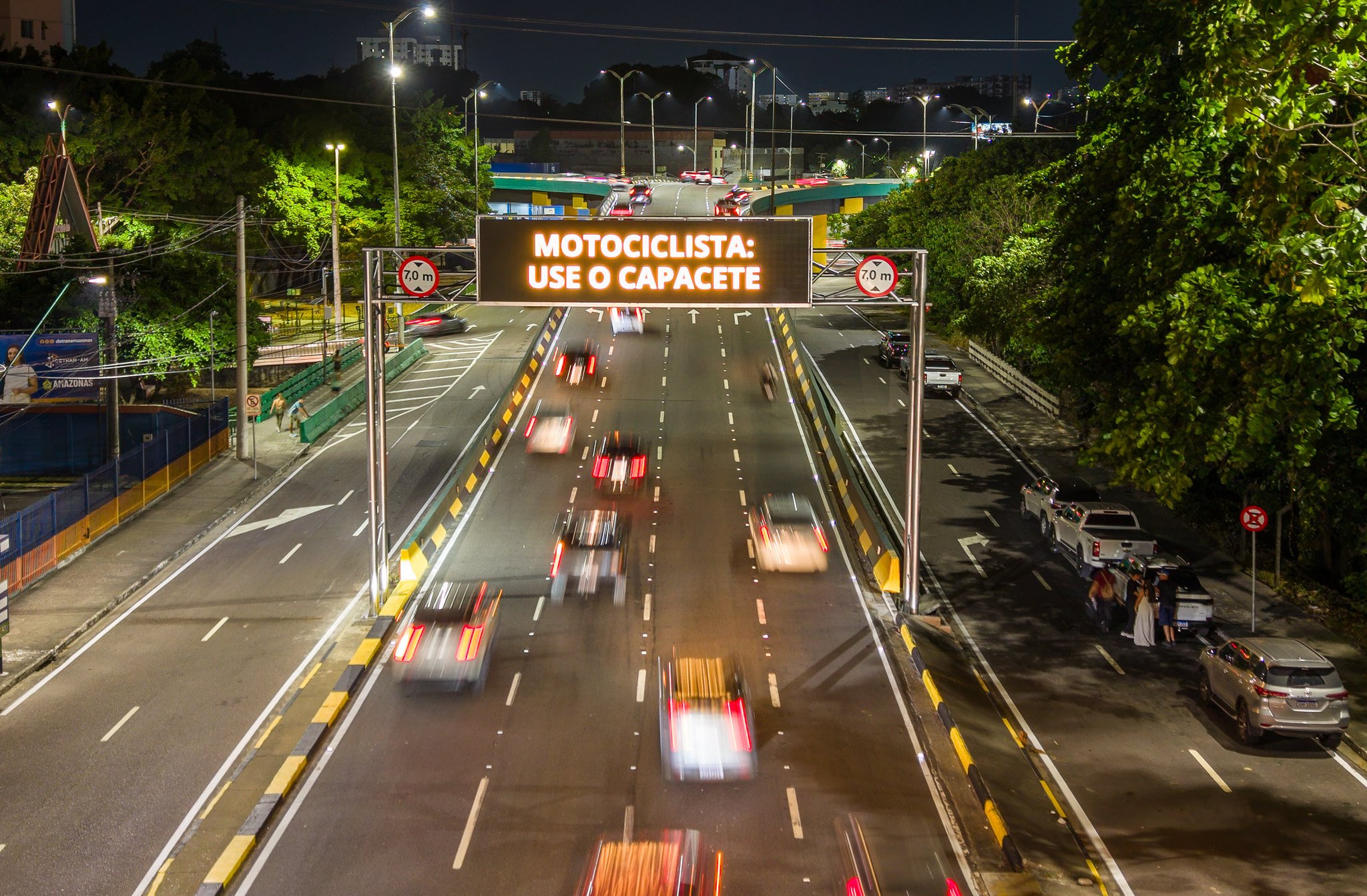 Manaus ganha Painel de Mensagem Variável para orientar motoristas em tempo real