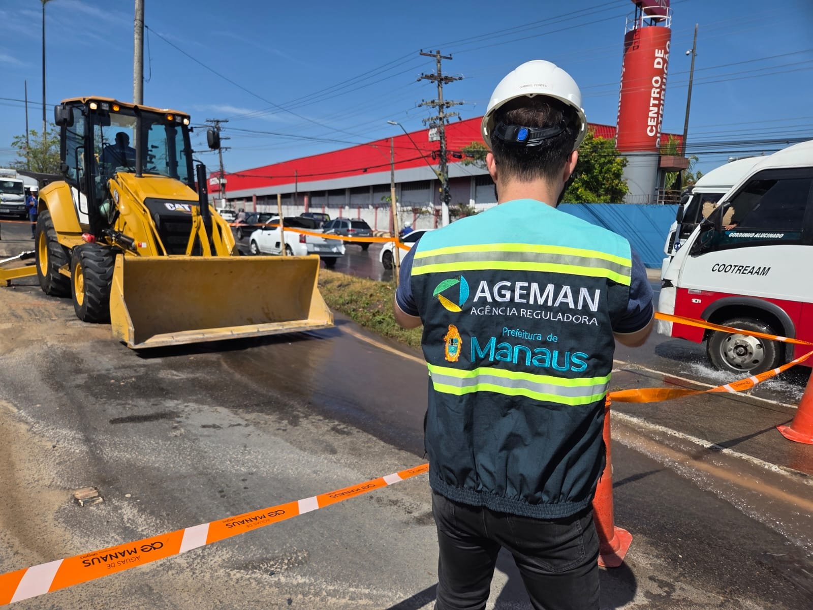 Ageman  fiscaliza reparos em adutoras e monitora abastecimento nas áreas afetadas