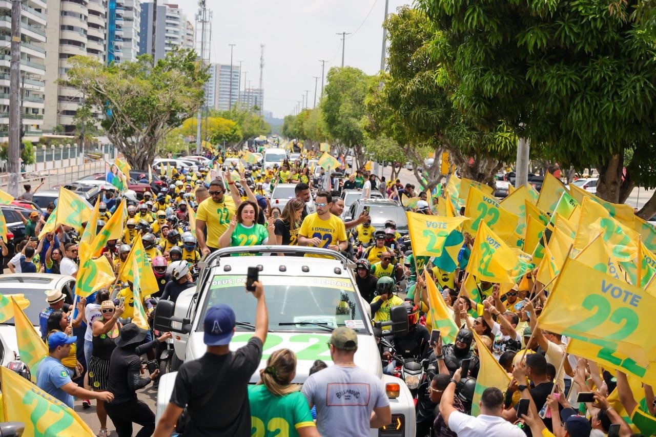 Candidatos de direita realizam 'Motocarreata da Independência' em Manaus nesta segunda (7)