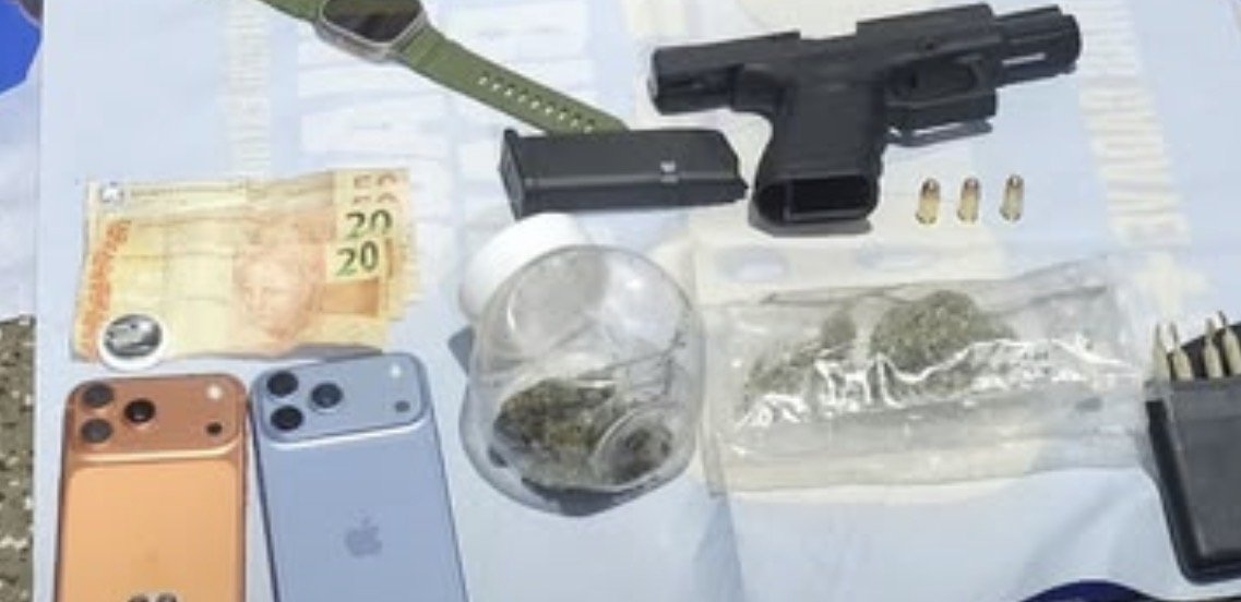 Homem é preso com arma, drogas e material de campanha na AM-010