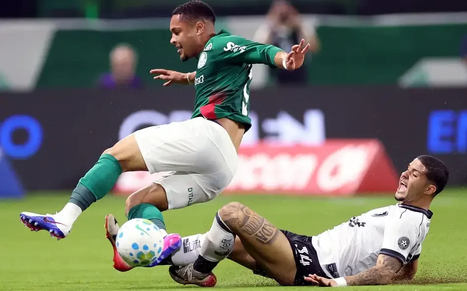 Palmeiras empata com Botafogo e perde liderança para o Flamengo