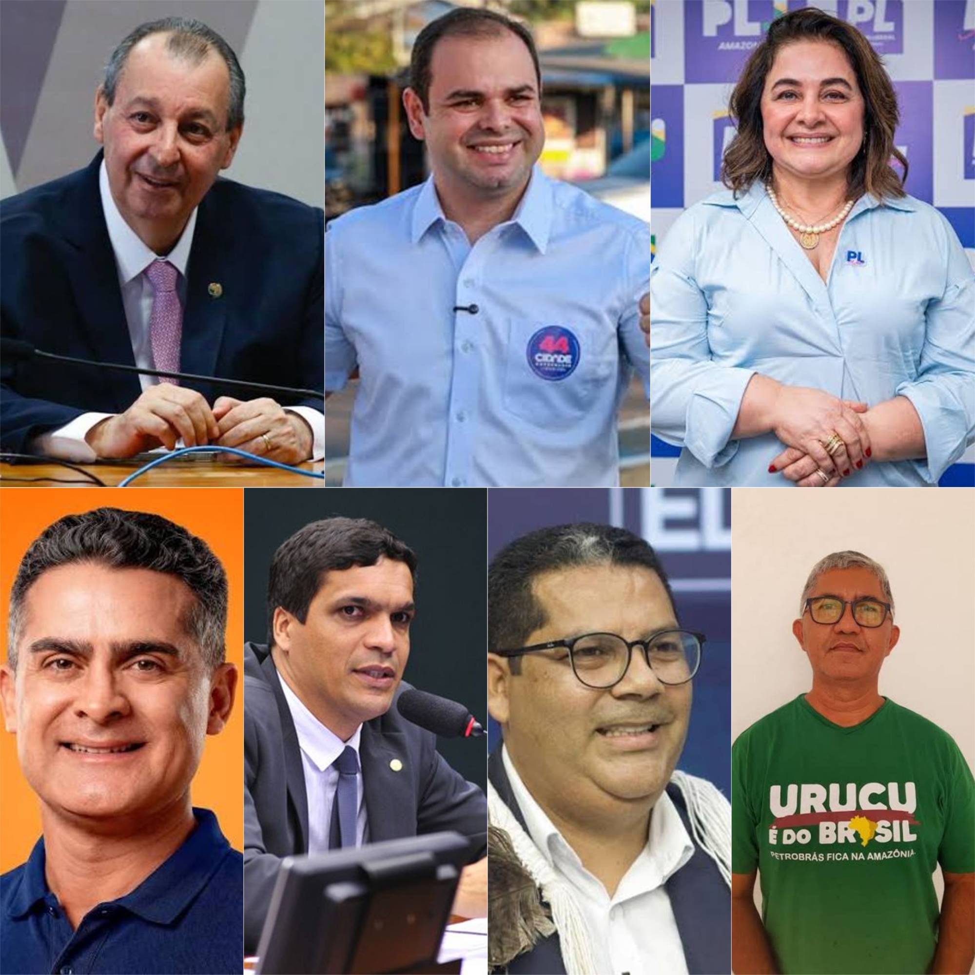 Omar Aziz e Roberto Cidade aparecem tecnicamente empatados na disputa pelo Governo