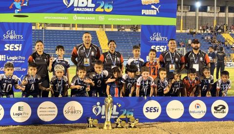 Em estreia histórica, Seleção de Coari Sub-10 fatura título invicto da IberLeague Amazonas