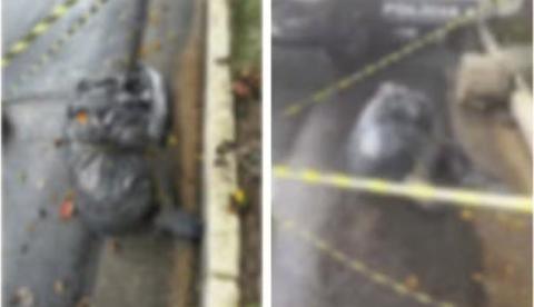 Corpo ensacado e amarrado é encontrado por garis