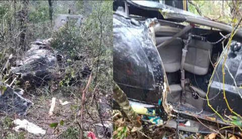 Vídeo mostra destroços de helicóptero que caiu com cantor Rick e deixou 5 mortos