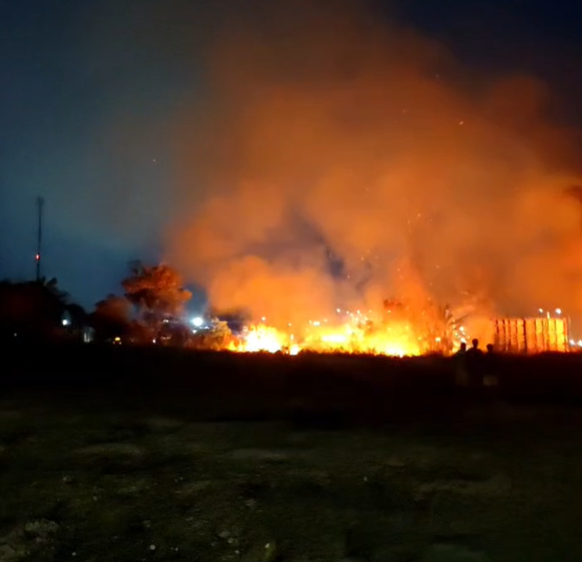 Incêndio em mata próxima ao Hospital Delphina Aziz assusta moradores na Zona Norte
