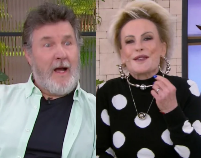 Ana Maria Braga comete gafe ao trocar nome de Antonio Calloni ao vivo