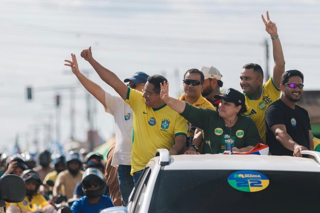 Maria do Carmo arrasta multidão em motocarreata e mobiliza eleitores em Borba