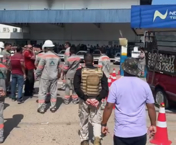 Eletricistas terceirizados da Âmbar Energia paralisam atividades em Manaus