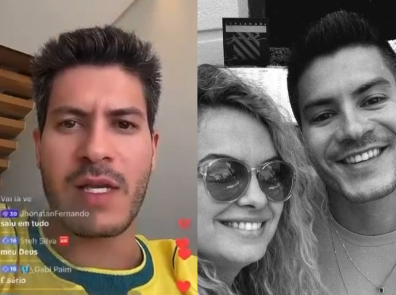 Arthur Aguiar descobriu morte de Lua Blanco em live