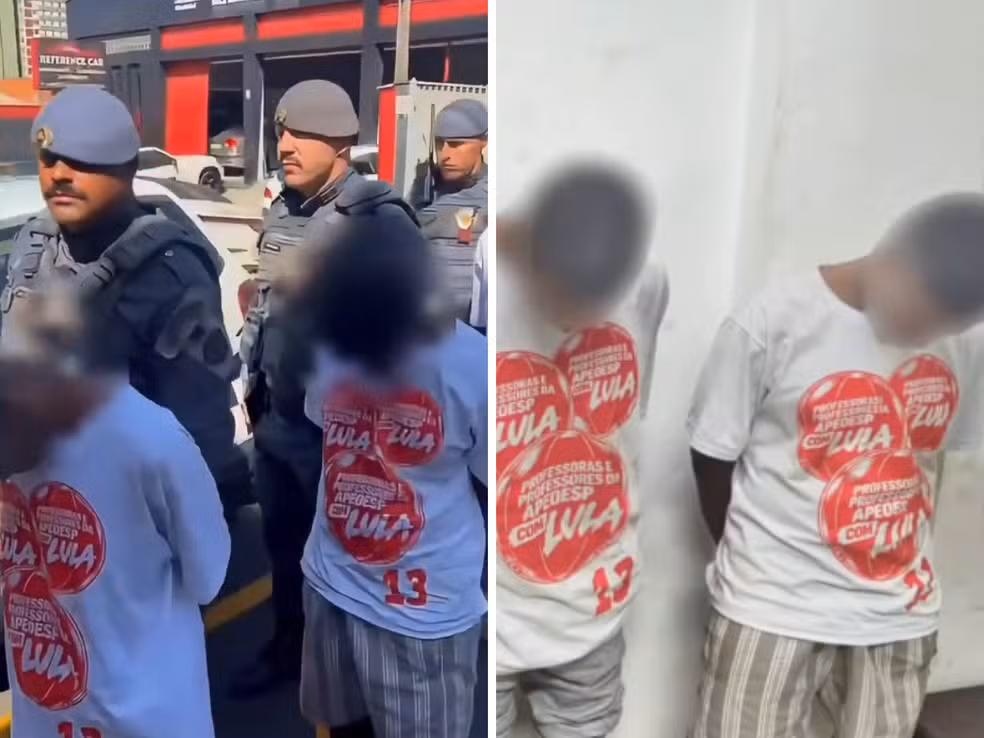PM de SP é acusada de obrigar presos a vestir camisetas de Lula durante operação
