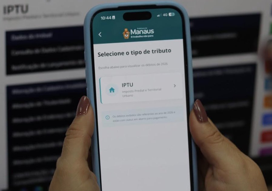 IPTU de Manaus: oitava parcela de 2026 vence nesta quinta-feira