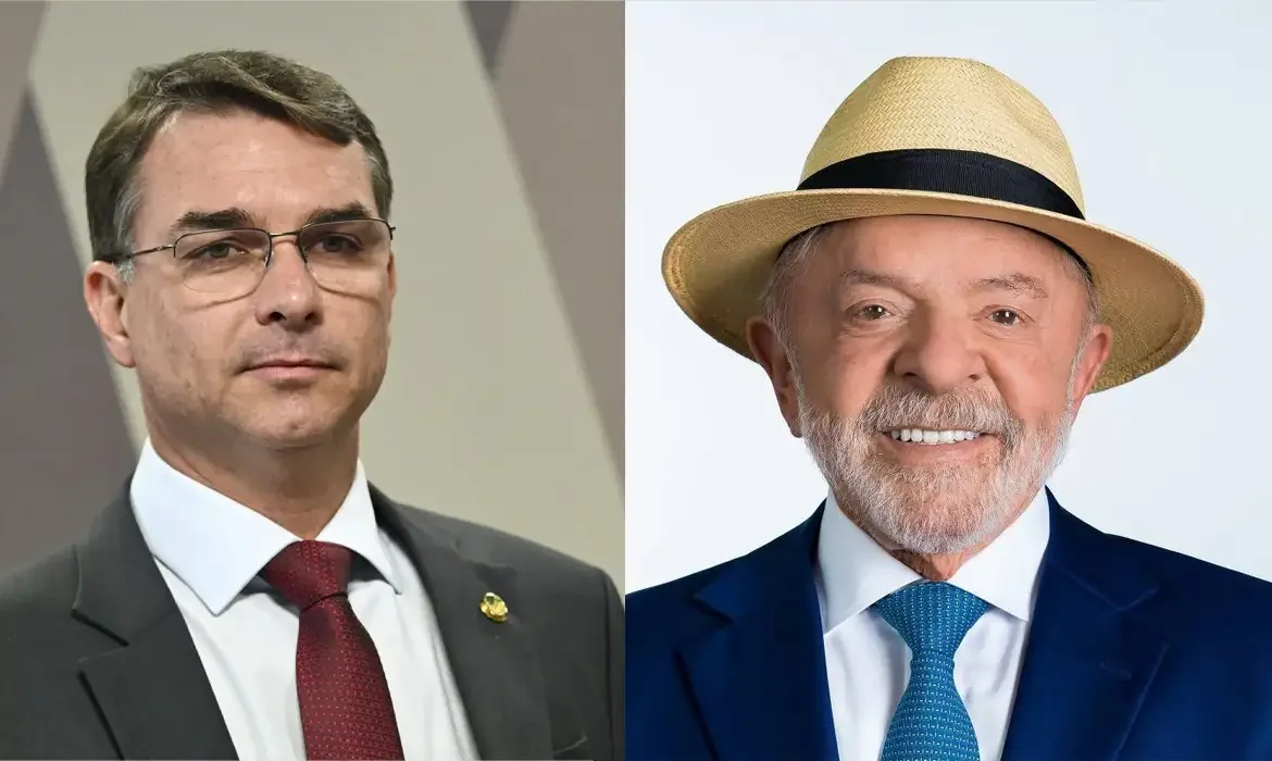 Flávio abre seis pontos sobre Lula em pesquisa PoderData/Aya para o 2º turno