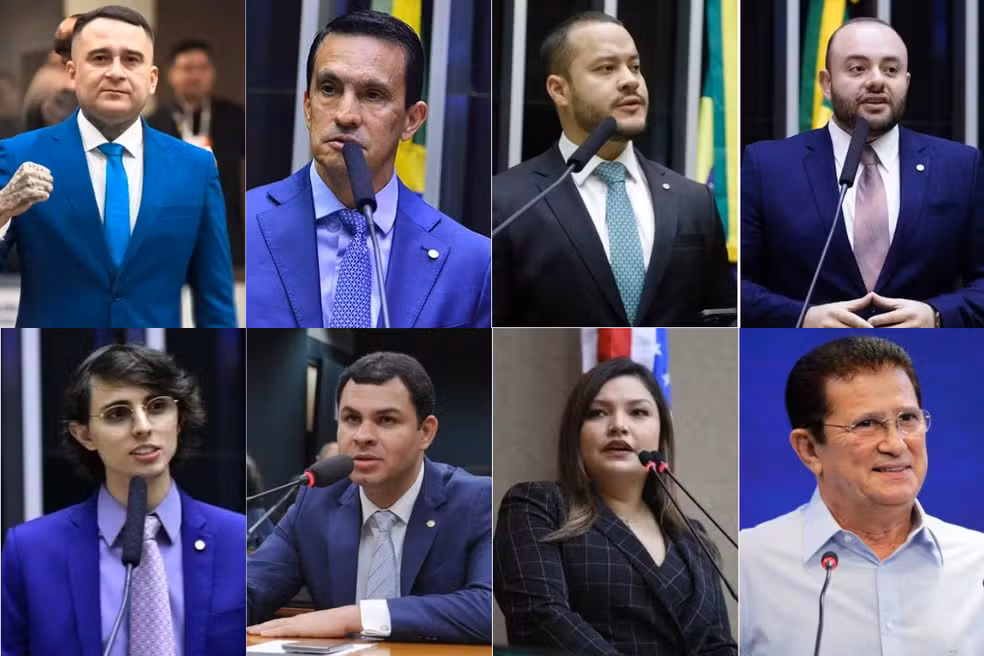 Sete homens e uma mulher: veja como fica a bancada do Amazonas na Câmara
