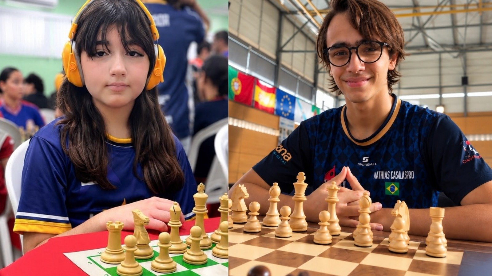 Manaus Chess Open 2026: Isabella Nattrodt e Mathias Casalaspro enfrentam a elite mundial
