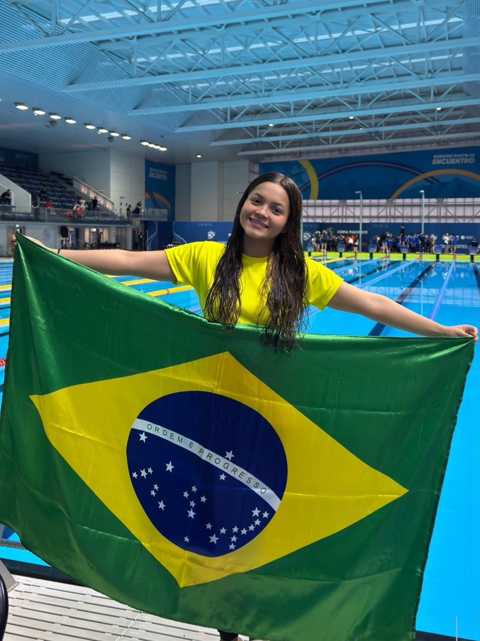 Nadadora amazonense fecha na sexta colocação dos 1500m livre da Copa Pacífico no Chile