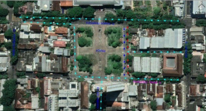 Rua do Congresso terá sentido invertido em teste de trânsito no Centro de Manaus