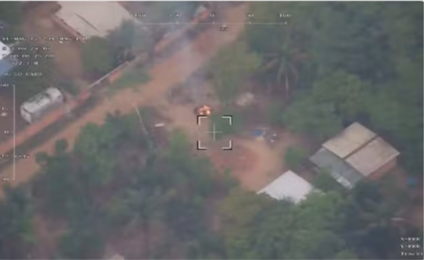 Drone flagra suspeitos ateando fogo perto de casas no Amazonas